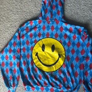 Aviator Nation Blue and Red Diamond Hoodie